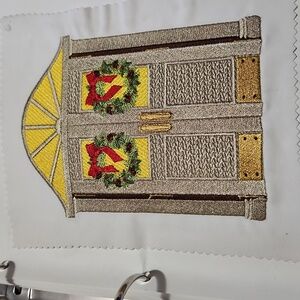 Handmade machine embroidery patch